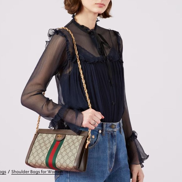 GUCCI OPHIDIA GG SMALL SHOULDER BAG - Picture 6 of 6
